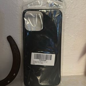 iPhone 13 proMax black flex full body case.